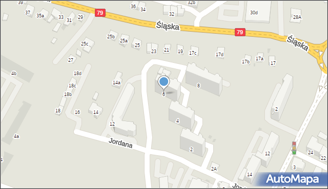 Chrzanów, Jordana Henryka, 6, mapa Chrzanów