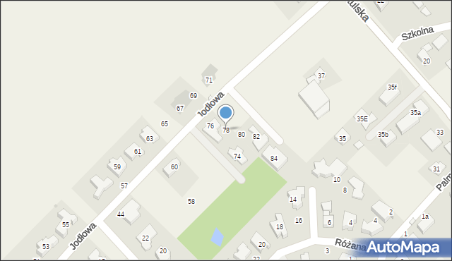 Chyby, Jodłowa, 78, mapa Chyby