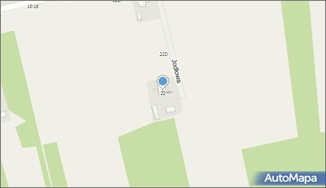 Cykarzew Północny, Jodłowa, 22, mapa Cykarzew Północny