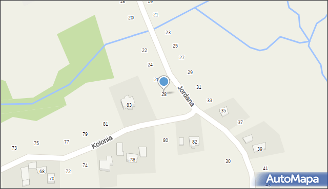 Czechówka, Jordana, 28, mapa Czechówka