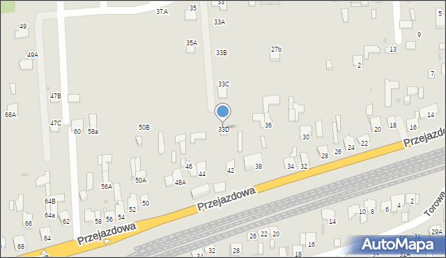 Częstochowa, Jordana Henryka, 33D, mapa Częstochowy