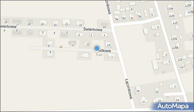 Dąbcze, Jodłowa, 2, mapa Dąbcze