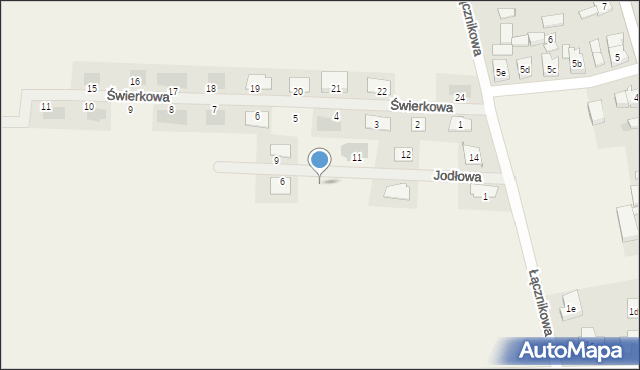 Dąbcze, Jodłowa, 5, mapa Dąbcze