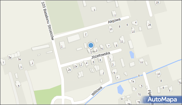 Dębe Wielkie, Józefowska, 1, mapa Dębe Wielkie