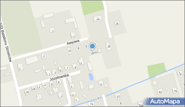 Dębe Wielkie, Józefowska, 10, mapa Dębe Wielkie
