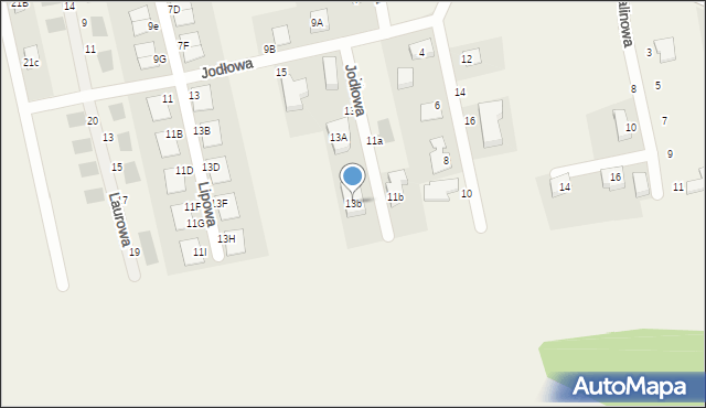 Długołęka, Jodłowa, 13b, mapa Długołęka