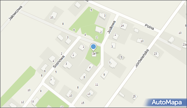Dobrcz, Jodłowa, 1a, mapa Dobrcz
