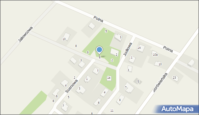 Dobrcz, Jodłowa, 4, mapa Dobrcz