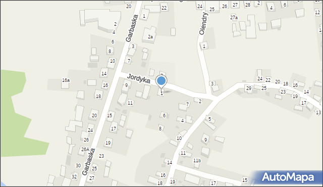 Filipów, Jordyka, 1, mapa Filipów