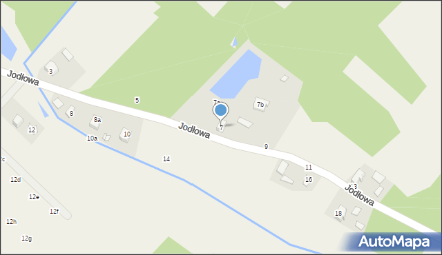 Franciszków, Jodłowa, 7, mapa Franciszków