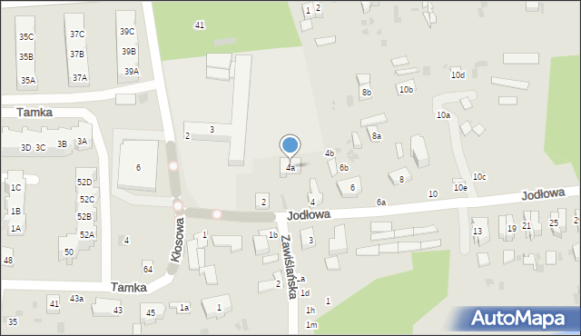 Gdańsk, Jodłowa, 4a, mapa Gdańska