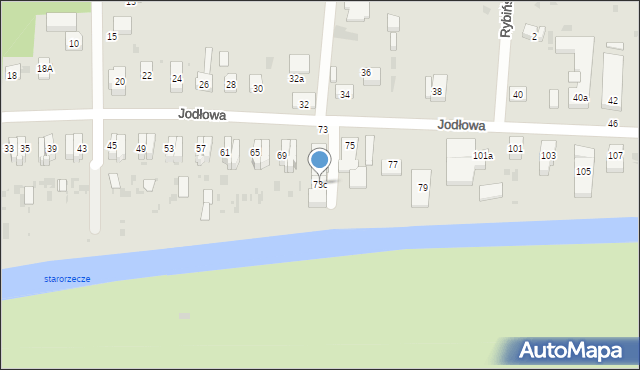 Gdańsk, Jodłowa, 73c, mapa Gdańska