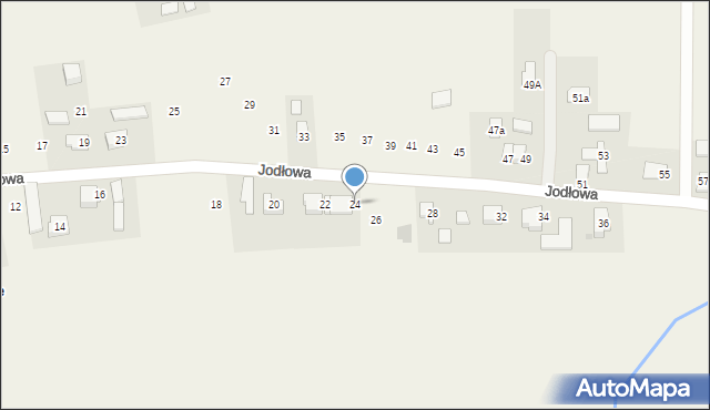 Głębowice, Jodłowa, 24, mapa Głębowice