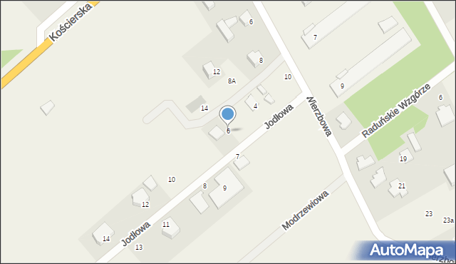 Glincz, Jodłowa, 6, mapa Glincz