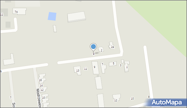 Głogów, Jodłowa, 4, mapa Głogów