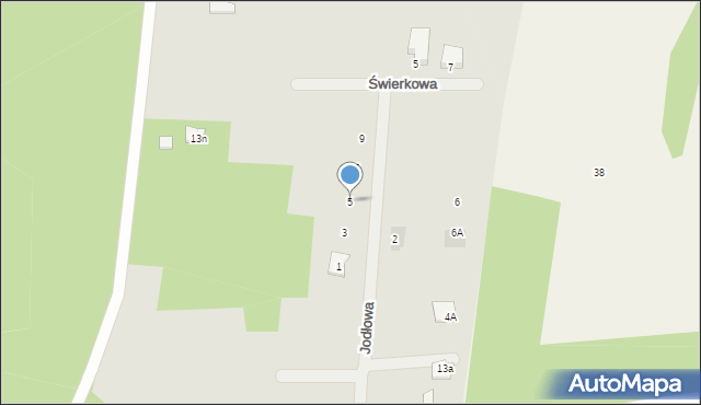 Gniewkowo, Jodłowa, 5, mapa Gniewkowo