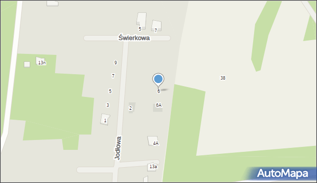 Gniewkowo, Jodłowa, 6, mapa Gniewkowo