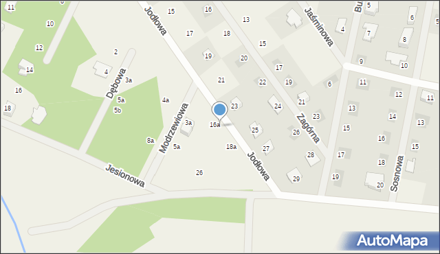 Górki, Jodłowa, 16, mapa Górki