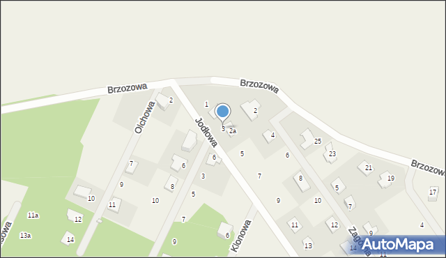 Górki, Jodłowa, 3, mapa Górki