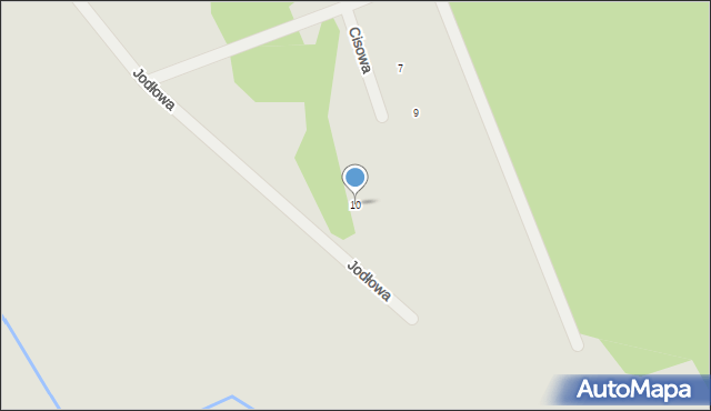 Gorzów Wielkopolski, Jodłowa, 10, mapa Gorzów Wielkopolski