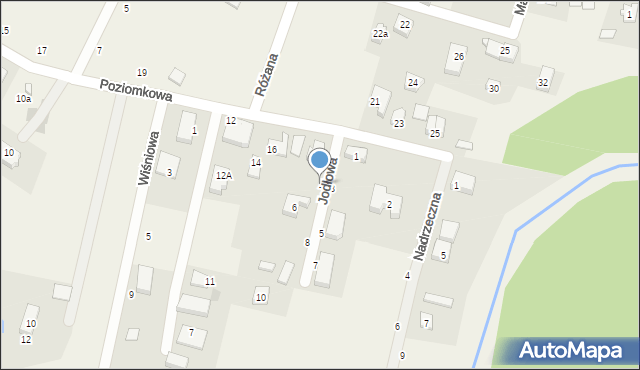 Grabno, Jodłowa, 4, mapa Grabno