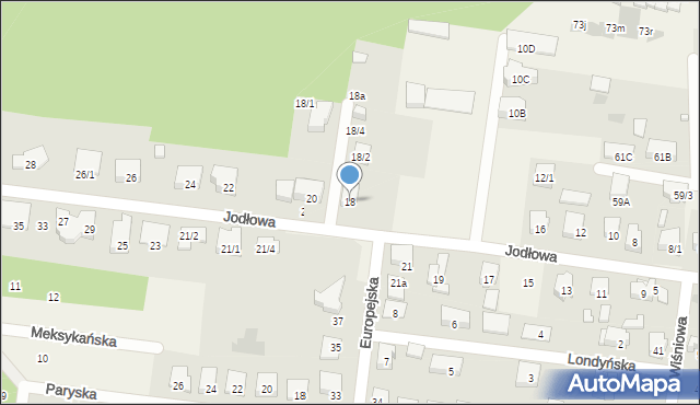 Grabówka, Jodłowa, 18, mapa Grabówka