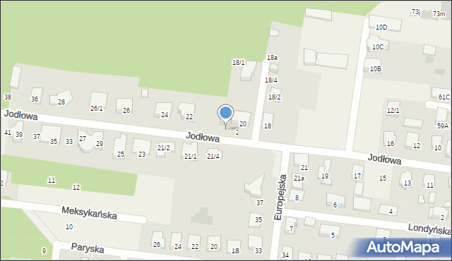 Grabówka, Jodłowa, 20/2, mapa Grabówka