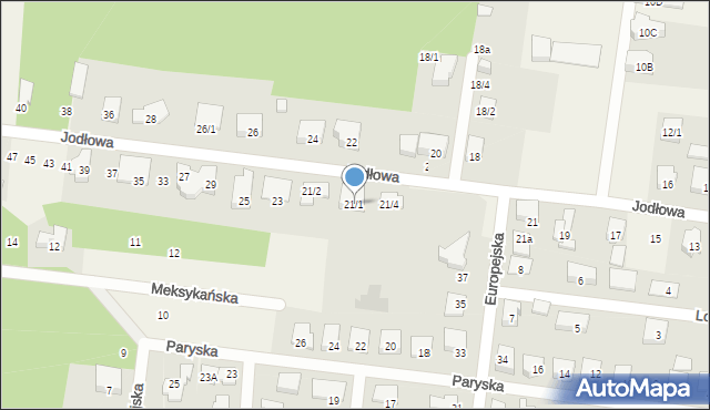 Grabówka, Jodłowa, 21/1, mapa Grabówka