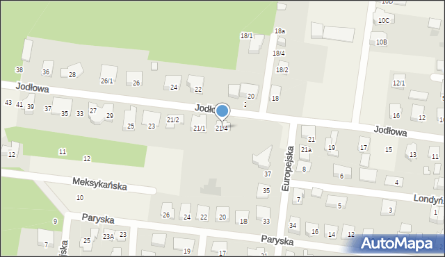 Grabówka, Jodłowa, 21/4, mapa Grabówka