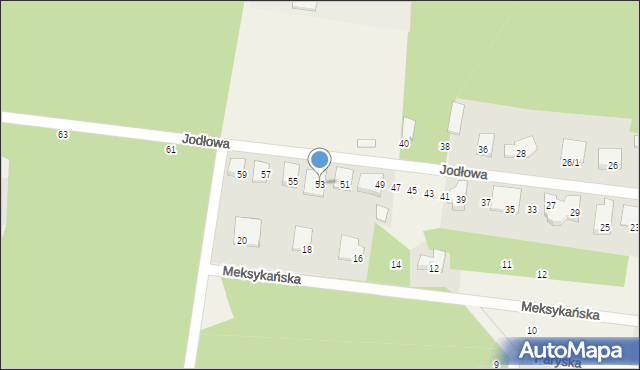 Grabówka, Jodłowa, 53, mapa Grabówka