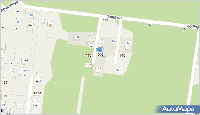 Grabówka, Jodłowa, 71, mapa Grabówka