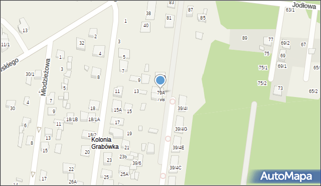 Grabówka, Jodłowa, 79A, mapa Grabówka