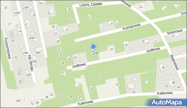 Groszowice, Jodłowa, 12, mapa Groszowice