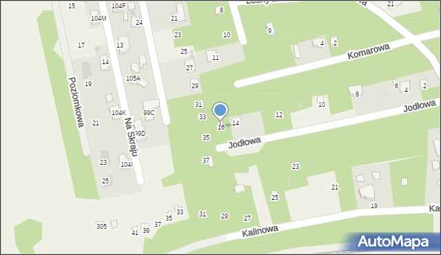 Groszowice, Jodłowa, 16, mapa Groszowice