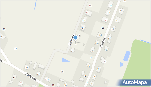 Grzebienisko, Jodłowa, 4, mapa Grzebienisko