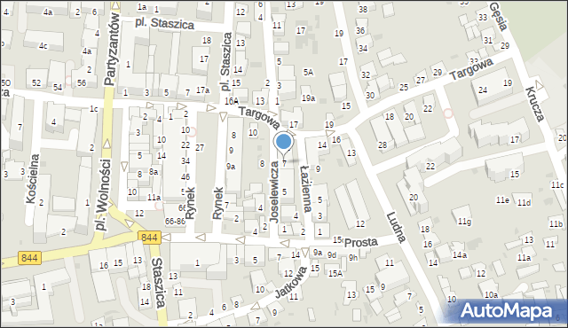 Hrubieszów, Joselewicza Berka, płk., 7, mapa Hrubieszów