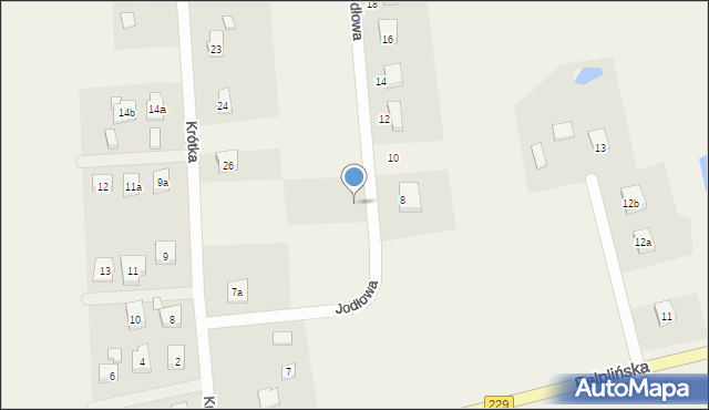 Jabłowo, Jodłowa, 9, mapa Jabłowo