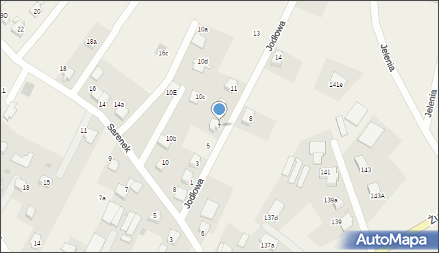 Jankowice, Jodłowa, 7, mapa Jankowice