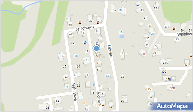 Jastrzębie-Zdrój, Jodłowa, 10, mapa Jastrzębie-Zdrój