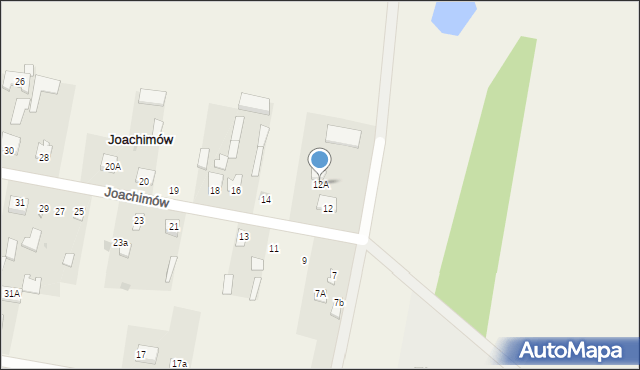 Joachimów, Joachimów, 12A, mapa Joachimów