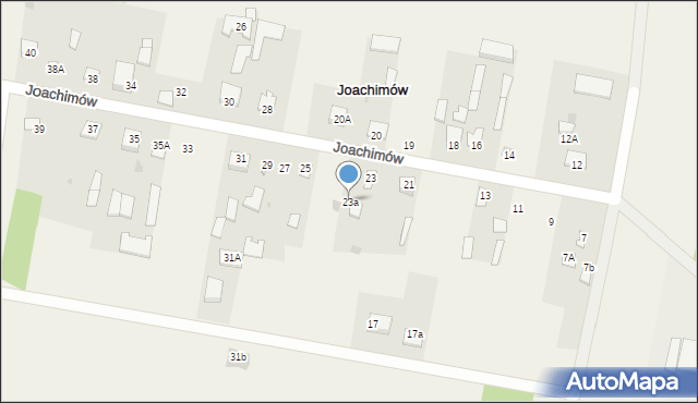 Joachimów, Joachimów, 23a, mapa Joachimów