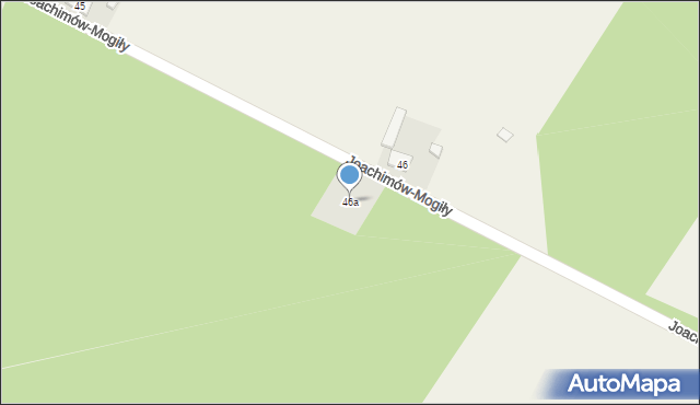 Joachimów-Mogiły, Joachimów-Mogiły, 46a, mapa Joachimów-Mogiły