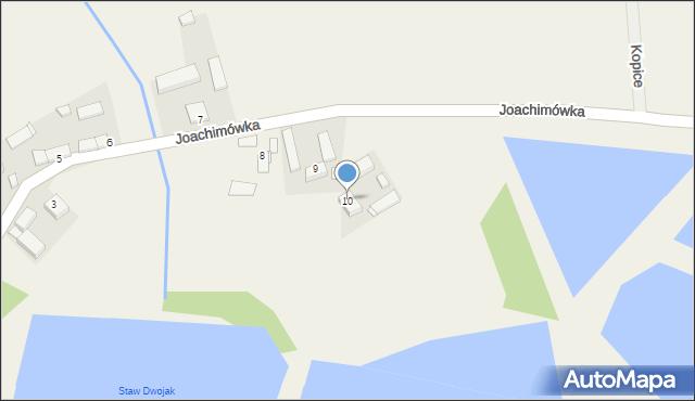 Joachimówka, Joachimówka, 10, mapa Joachimówka