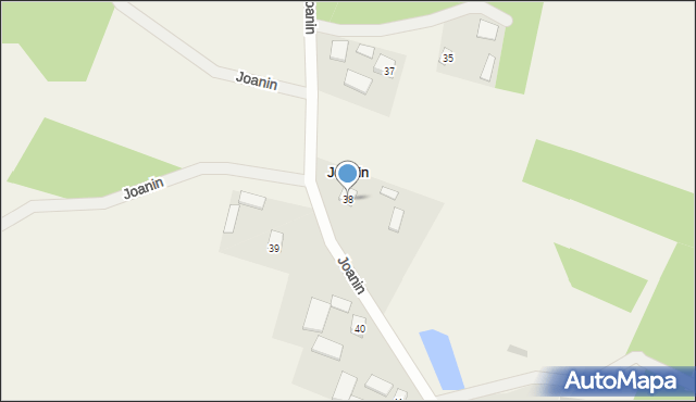 Joanin, Joanin, 38, mapa Joanin