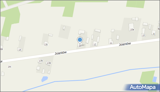 Joaniów, Joaniów, 13, mapa Joaniów