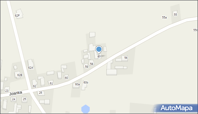 Joanka, Joanka, 57, mapa Joanka