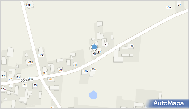 Joanka, Joanka, 59, mapa Joanka