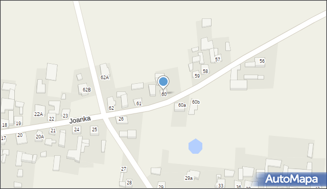 Joanka, Joanka, 60, mapa Joanka