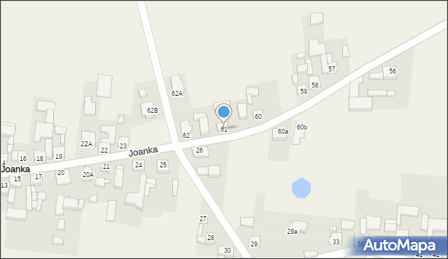 Joanka, Joanka, 61, mapa Joanka