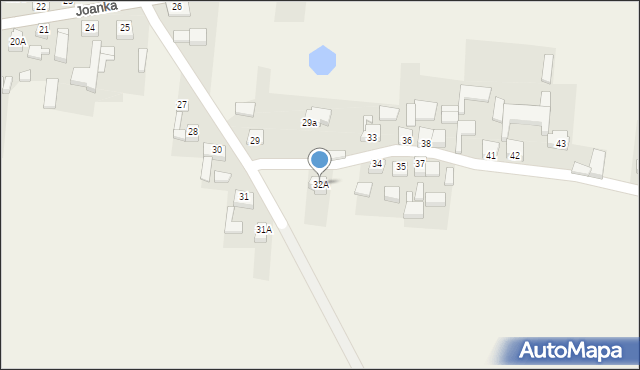 Joanka, Joanka, 32A, mapa Joanka